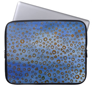 Blue Neoprene Laptop Sleeve 15"