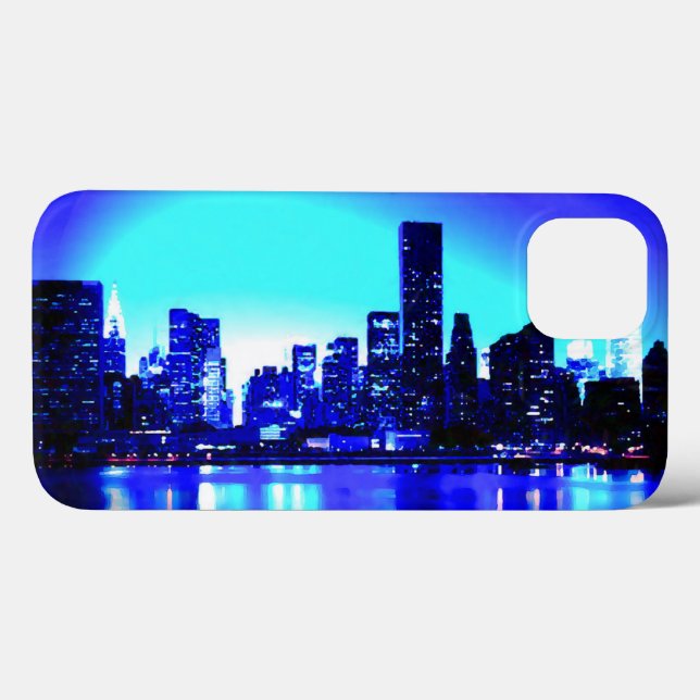 Blue New York City Case-Mate iPhone Case (Back (Horizontal))