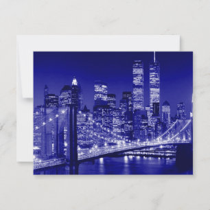 Blue New York City Night