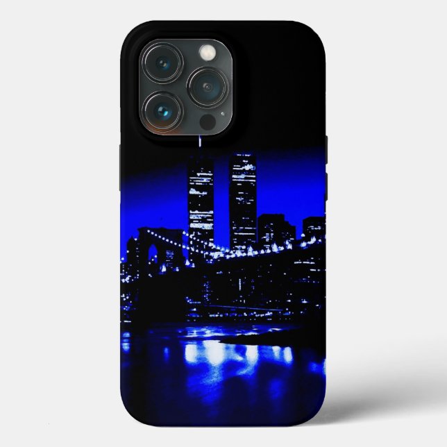 Blue New York City Night  Case-Mate iPhone Case (Back)