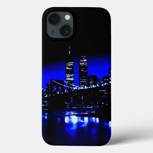 Blue New York City Night  Case-Mate iPhone Case (Back)