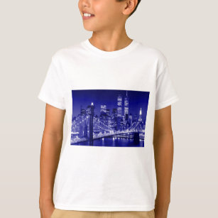 Blue New York City Night T-Shirt