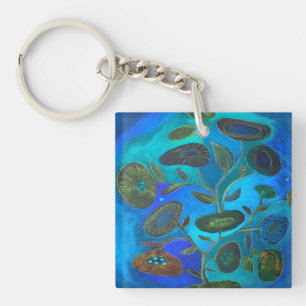 blue night keychain