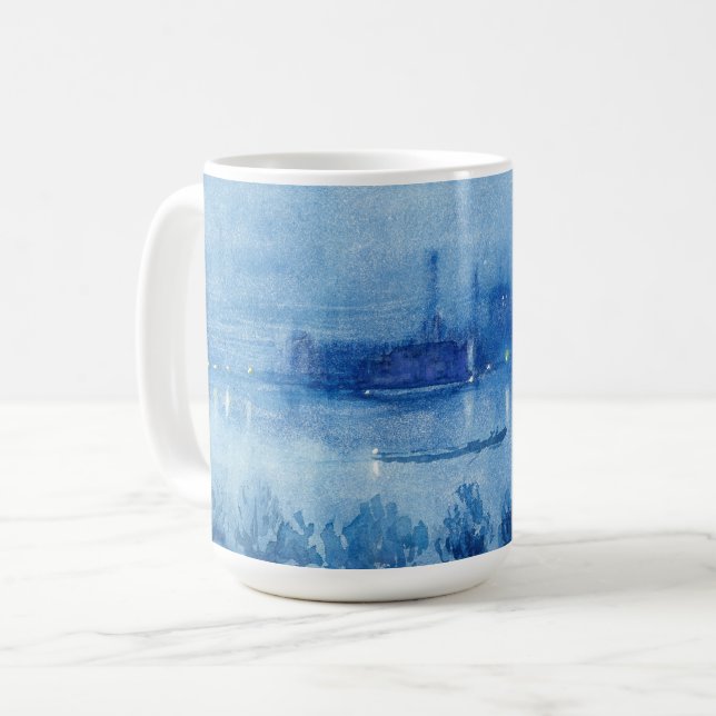 Blue Night, London | Joseph Pennell Coffee Mug (Front Left)