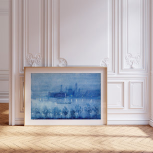 Blue Night, London Joseph Pennell Poster