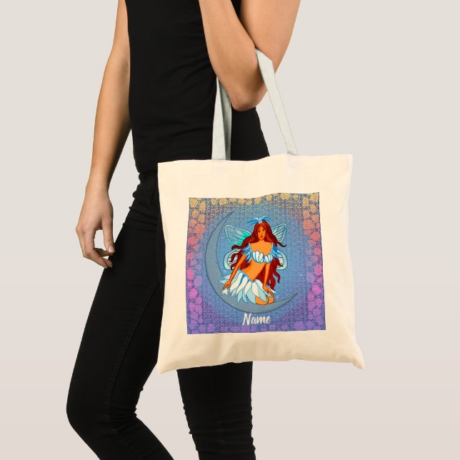 Blue Night Moon Fairy  tote bag (Front (Product))