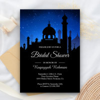 Blue Night Sky Arabian Nights Bridal Shower