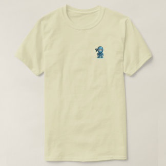 Blue Ninja Retro Pixel Art Unisex T-Shirt