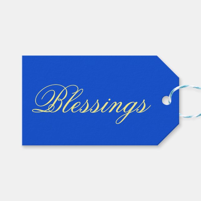 Blue no.2, Blue Gift Tag (Front (Horizontal))