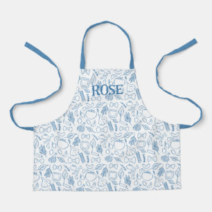 Blue Noodle Doodles Pasta Chef Kid’s Apron