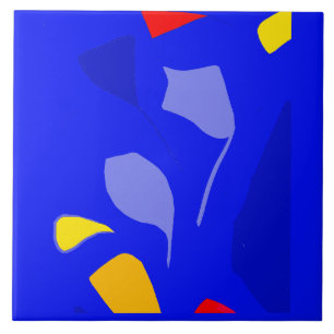 Blue note Ceramic Tile, Small (4.25" x 4.25") Tile