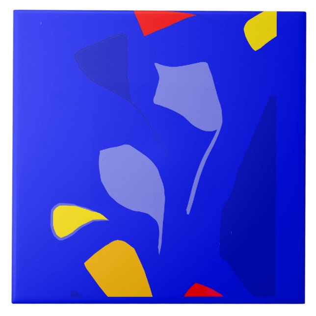 Blue note Ceramic Tile, Small (4.25" x 4.25") Tile (Front)