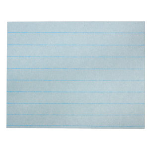 Blue Notebook Paper Notepad