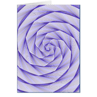 Blue Nucleus Dive Drop Math Swirl Card