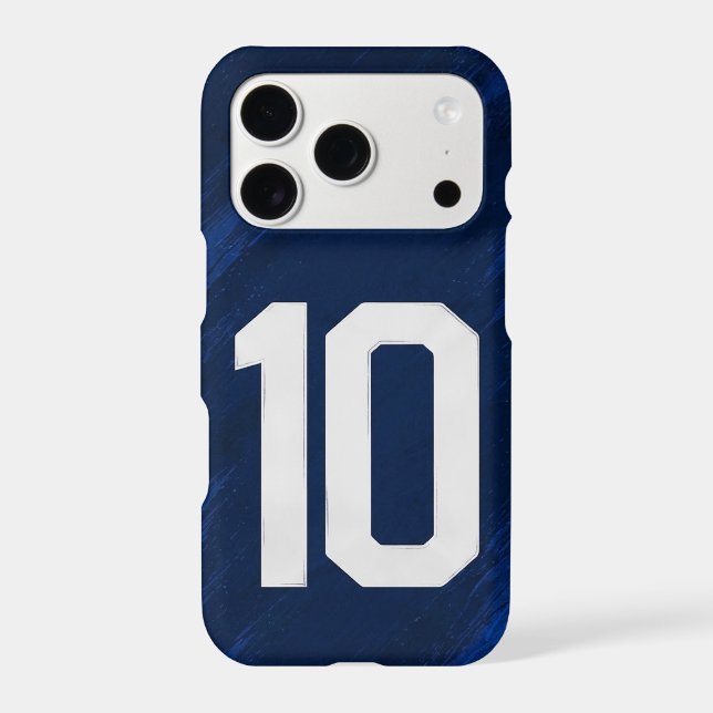 Blue Number 10 iPhone 17 Pro Case (Back)