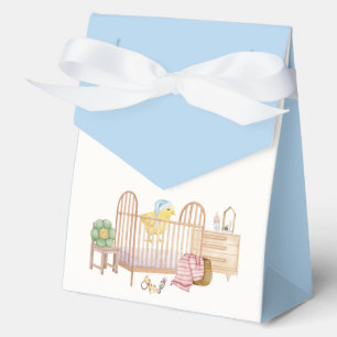 Blue Nursery Toys Little Chicken Baby Shower Favor Box
