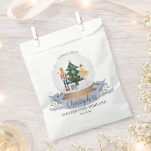 Blue Nutcracker First Birthday Favours Cookie Trea Favour Bag