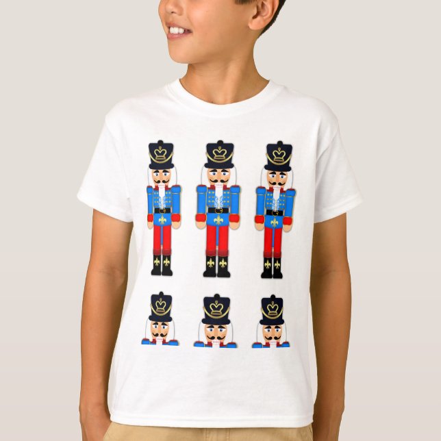 Blue Nutcracker Kids Hanes  Long Sleeve T-Shirt (Front)