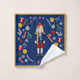 Blue Nutcracker Wash Cloth