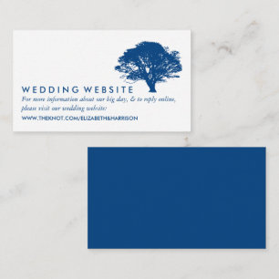 Blue Oak Tree, Rustic & Minimalistic Website Enclosure Card