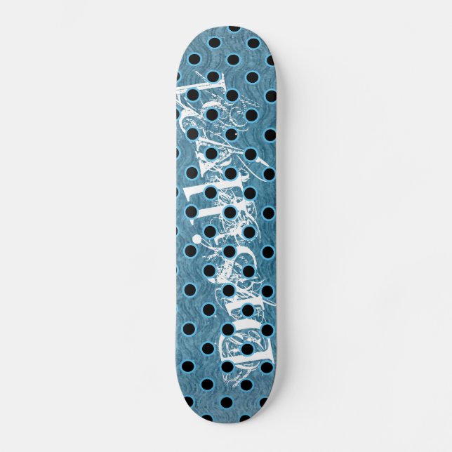 Blue OB Skateboard (Front)
