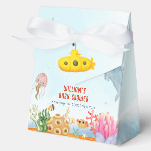 Blue Ocean Animal Nautical Marine Baby Shower Favor Box