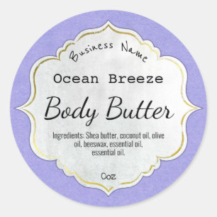 Blue Ocean Breeze Vintage Frame Product Labels