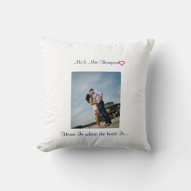 Blue Ocean | Couples | Throw Pillow (Front)