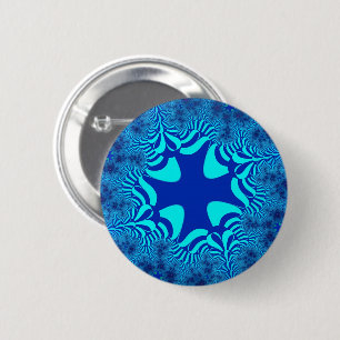 Blue Ocean Cross 2 Inch Round Button