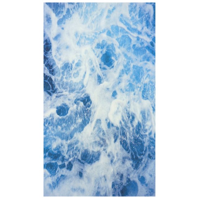 Blue Ocean Deep Waves Tablecloth (Front)