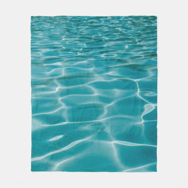 Blue ocean fleece blanket (Front)