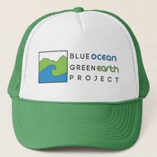 Blue Ocean Green Earth- Green Trucker Hat