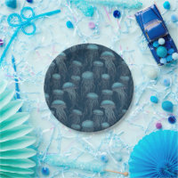 Blue ocean jellyfish