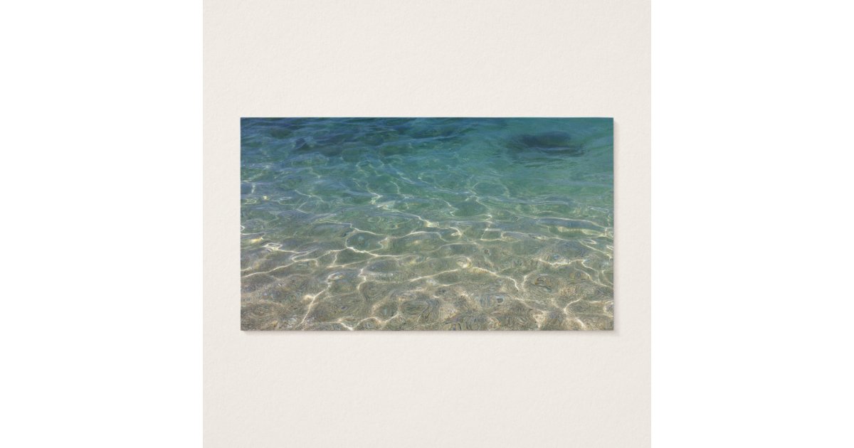 Blue Ocean Massage Therapy Business Card Zazzle