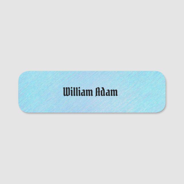 Blue Ocean Name Tag (Front)