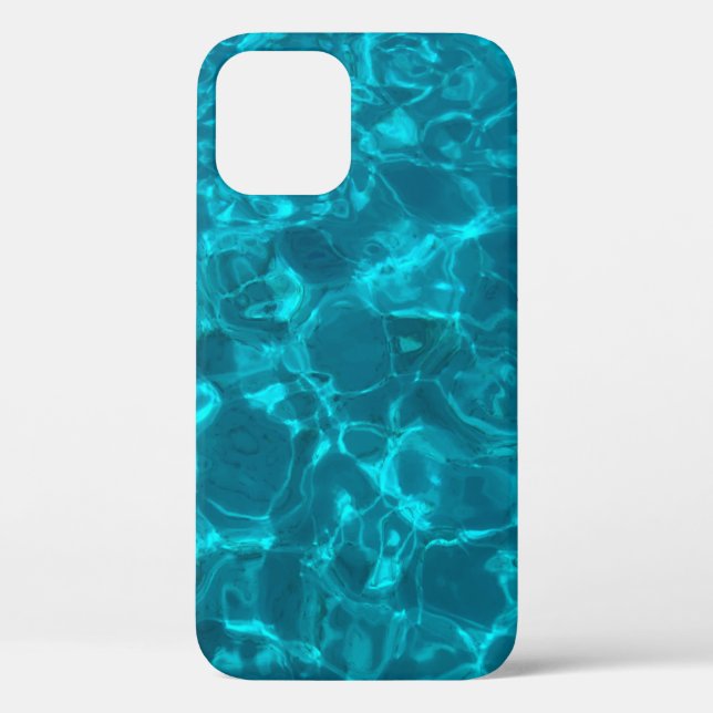 Blue Ocean Pattern, Beach Ocean View Lovers Case-Mate iPhone Case (Back)