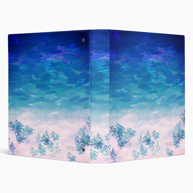 Blue Ocean Sea Beach Binder (Background)