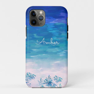 Blue Ocean Sea Beach Personalized iPhone 11 Pro Case