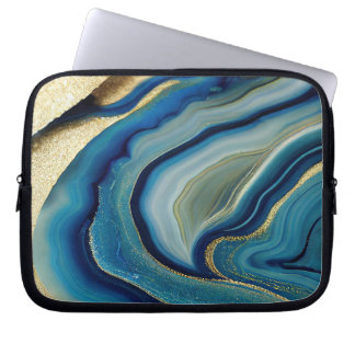 Blue Ocean Sea Sparkle Laptop Sleeve