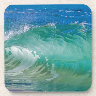 Blue Ocean Summer Beach Waves Coaster