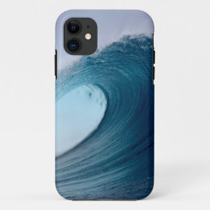 Blue ocean surfing waves iPhone 11 case