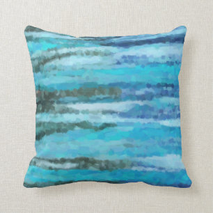 Blue Ocean Throw Pillow