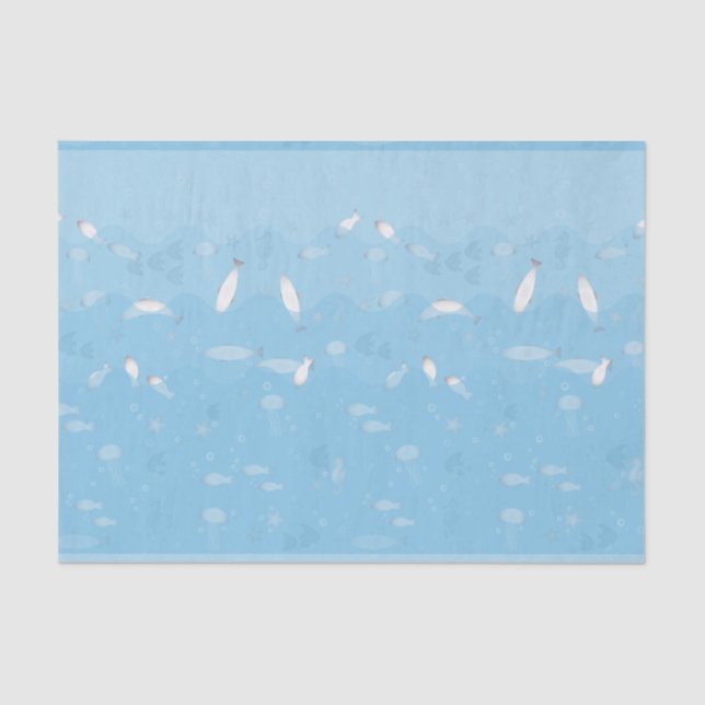 Blue Ocean Tissue Paper (Front)