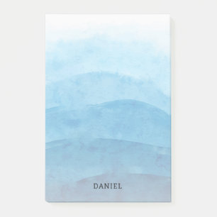 Blue Ocean Watercolor Personalized Notes