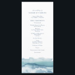 Blue Ocean Watercolor Wedding Program<br><div class="desc">Blue Ocean Watercolor Wedding Program</div>