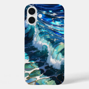 Blue Ocean Wave Aesthetic Phone Case