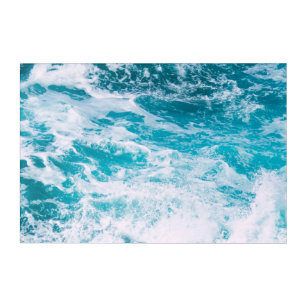 Blue Ocean Waves  Acrylic Print