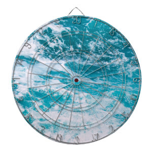 Blue Ocean Waves Dartboard