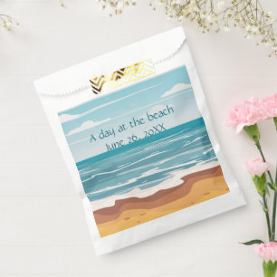 Blue Ocean Waves Favour Bag