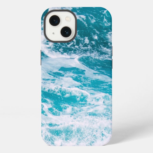 Blue Ocean Waves  iPhone Case (Back)